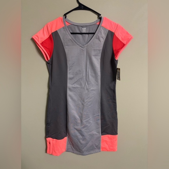 Title nine Dresses & Skirts - Title Nine Size Large Gidget Dress Cap Sleeve Color Block Scuba Stretch New Golf